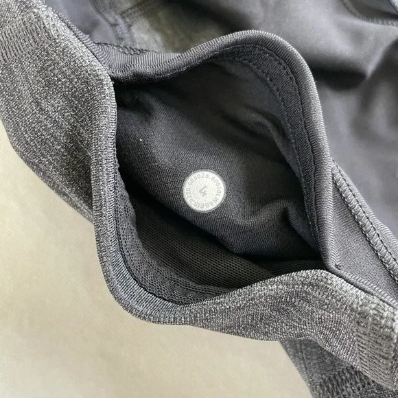 Lululemon Pace Rival High-rise Crop 22” Size 4 Gray Black - Picture 7 of 7